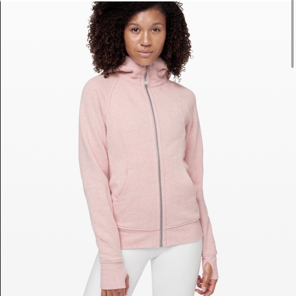 *NWT❗️Lululemon Heathered Pink Scuba Hoodie - Picture 2 of 10